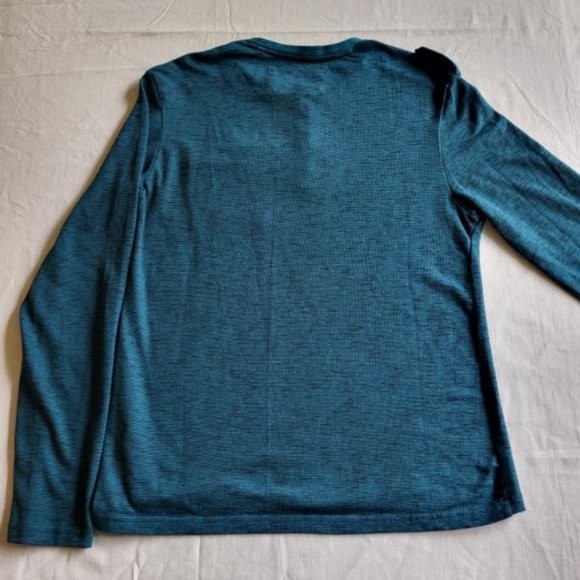 Guess Henley style sweater, teal green, medium - Picture 2 of 9